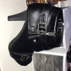 Fergalicious open toe high heel booties - size 10M